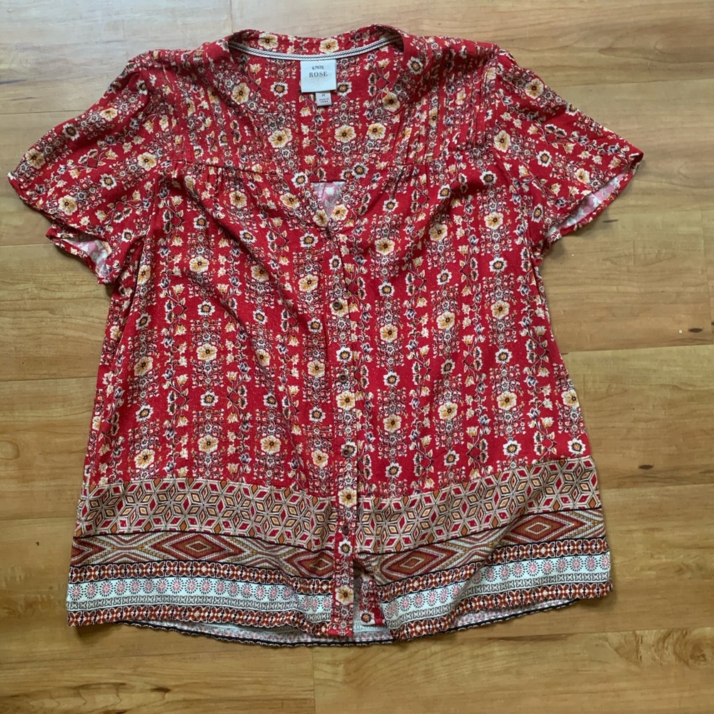 Knox Rose patterned blouse